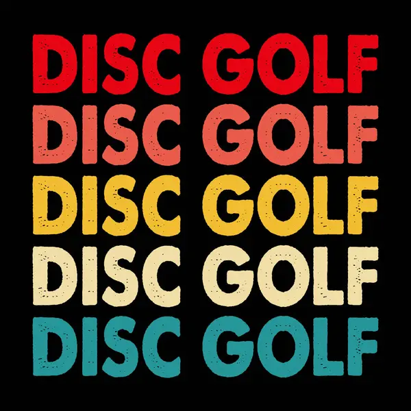 Komik Disk Golfçüsü Retro Vintage Golf tişörtü Tasarımı