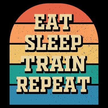 Uyku Treni Tekrarı Komik Tren İstasyonu Retro Vintage Tren Tişörtü Tasarımı