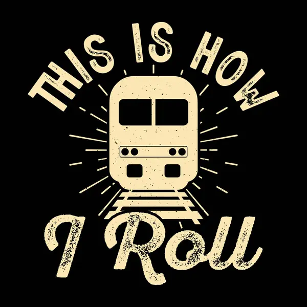 Komik Tren İstasyonu Retro Tren Tasarımı Tişörtü Tasarımı