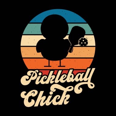 Pickleball Pickleball Komik Pickleball Player Spor Retro Pickleball Tişört Tasarımı