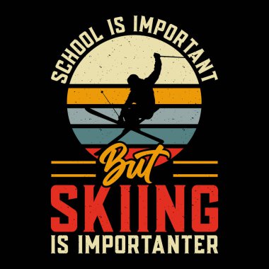 Komik Kayak Sporu Vintage Kayak Tişörtü Tasarımı