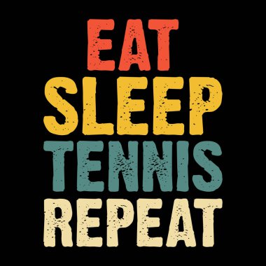 Uyku Tenisi Tekrar Komik Tenis Oyuncusu Retro Vintage Tenis Tişörtü Tasarımı Ye
