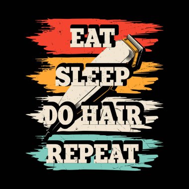 Uyku Kılı Tekrar Komik Berber Dükkanı Retro Klasik Berber Tişörtü Tasarımı Ye