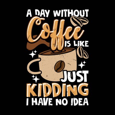 Komik Kahve Sanatçıları Eski Kahve Barista Tişörtü Tasarımı