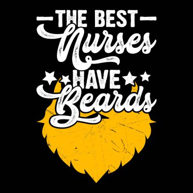 En İyi Hemşirelerin Sakalları Komik Sakallı Eski Sakal Tişörtü Tasarımı