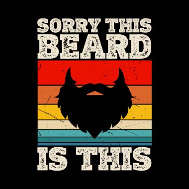 Komik Sakal Retro Vintage Tişört Tasarımı