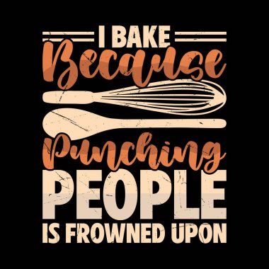 Komik Pişirme Retro Pişirme Tişörtü Tasarımı