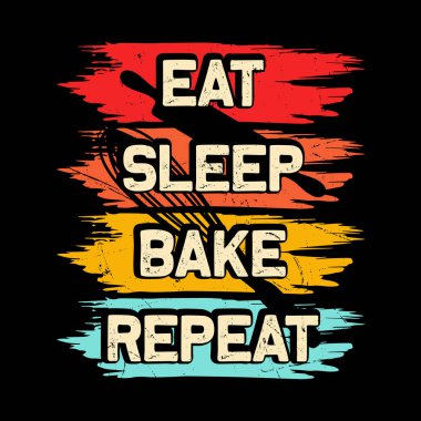 Uyku Fırını Tekrarı Komik Pişirme Retro Eski Fırın Tişörtü Tasarımı Ye