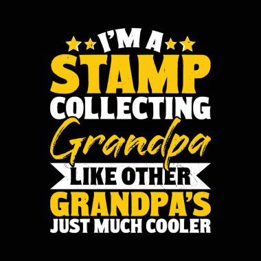 Pul Koleksiyoncusu Komik Vintage Pul Koleksiyoncusu Tişört Tasarımı