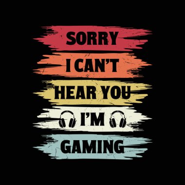 Klasik Oyun Üzgünüm Tişört Tasarımı