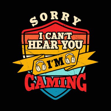 Retro Vintage Oyun Üzgünüm Tişört Tasarımı