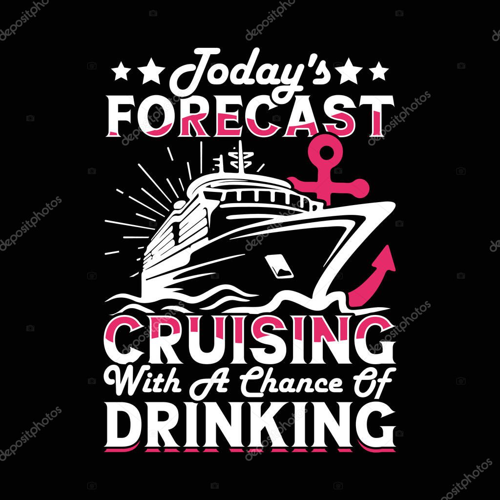 Retro Vintage Family Cruise T-Shirt Design