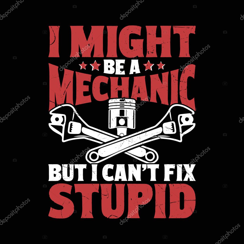 Funny Mechanic Technician T-shirt Design