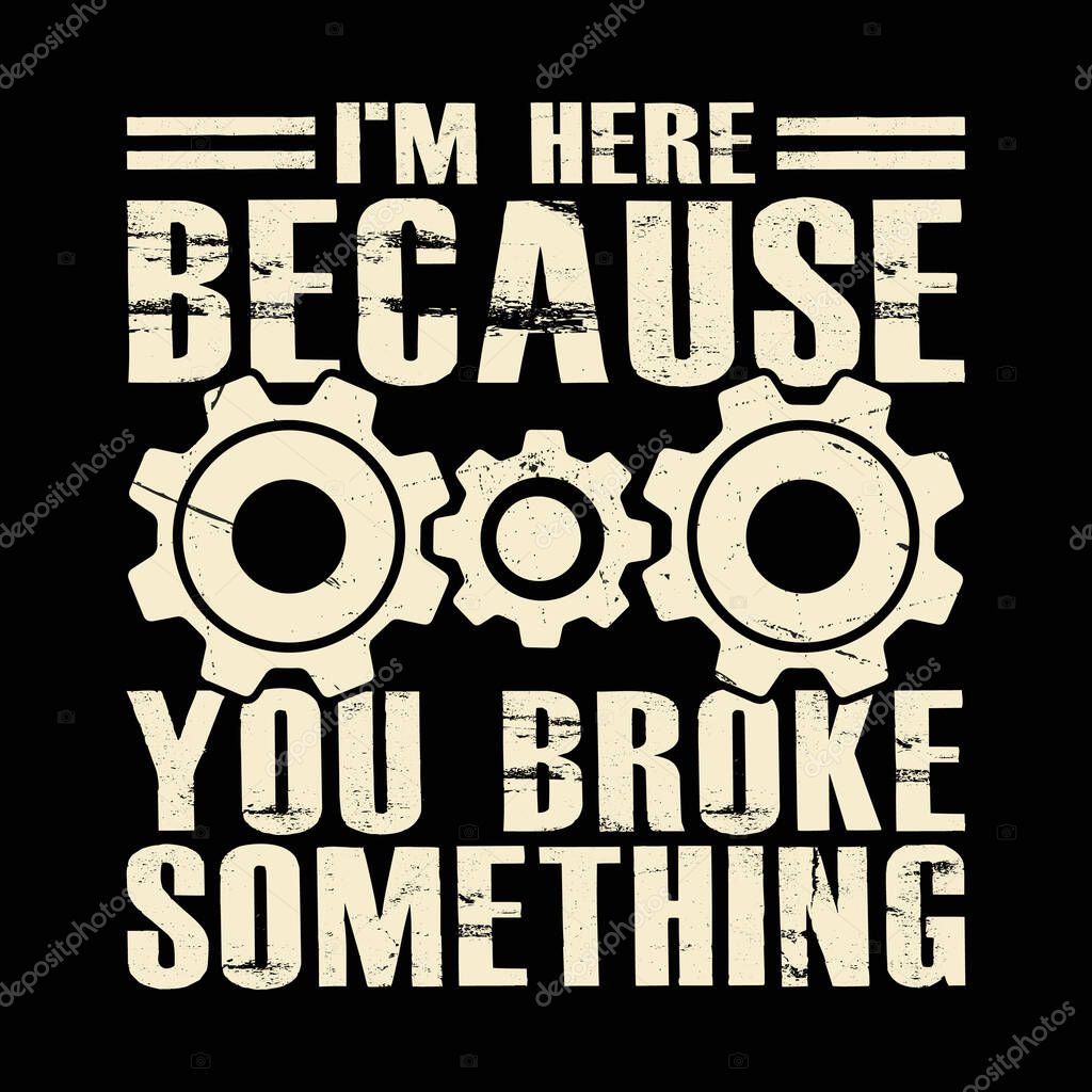 Funny Mechanic Technician T-shirt Design