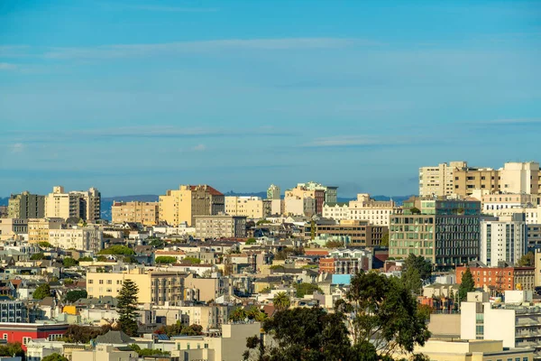 Gran Número Edificios Centro San Francisco California Barrio Con Casas — Foto de Stock