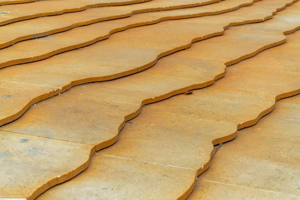 Decorative Steps Rigid Edge Sandstone Flat Pannels Entrance Building Urban — Stock Photo, Image