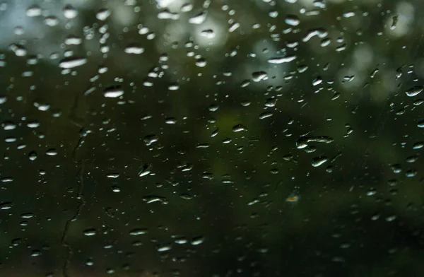 Cae Lluvia Sobre Ventana —  Fotos de Stock