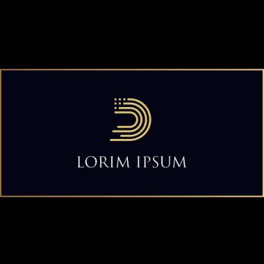 D harfi logo tasarımı 