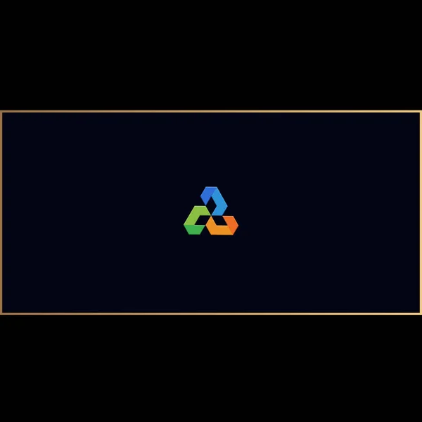 Triangle Logo Design Brand — Vetor de Stock