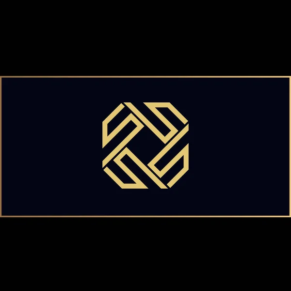 Carta Monograma Logo — Vetor de Stock