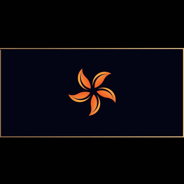 Çözünürlüklü Şirket Için Yaratıcı Çiçek Yıldızı Logosu Tasarımı — Stok fotoğraf