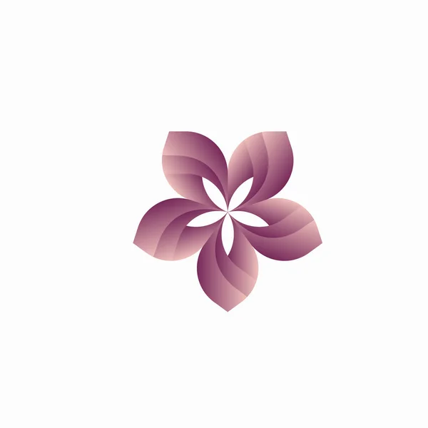 Creative Flower Star Logo Design Felbontású Cégeknek — Stock Fotó