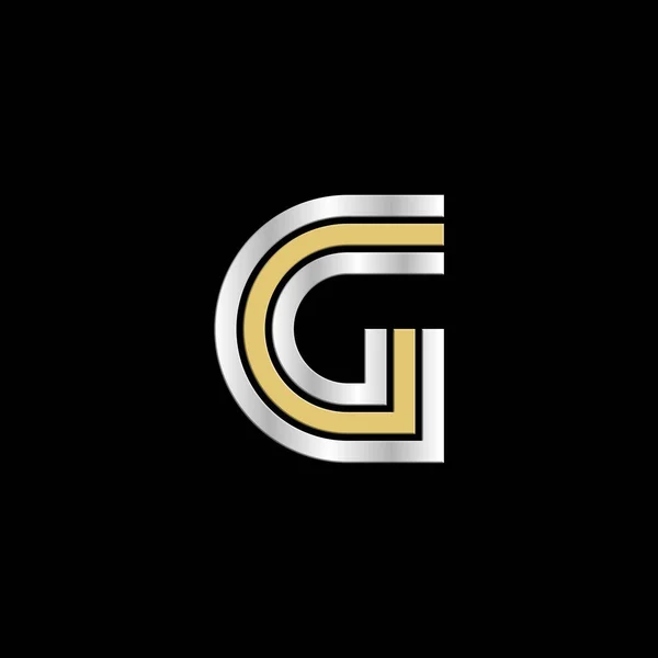 Carta Criativa Logotipo Design — Vetor de Stock