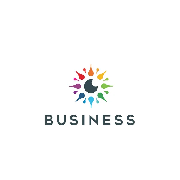 Coordente Digital Eye Logo Design — Vetor de Stock