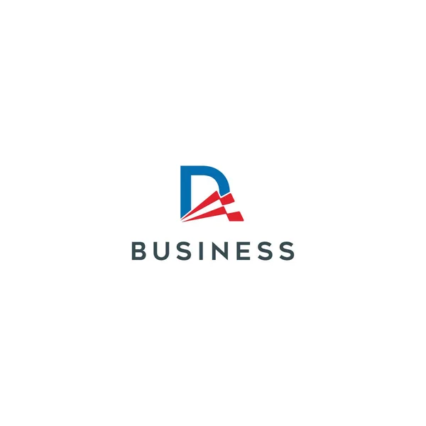 Carta Criativa Logo Design — Vetor de Stock