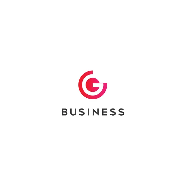 Carta Criativa Logotipo Design — Vetor de Stock