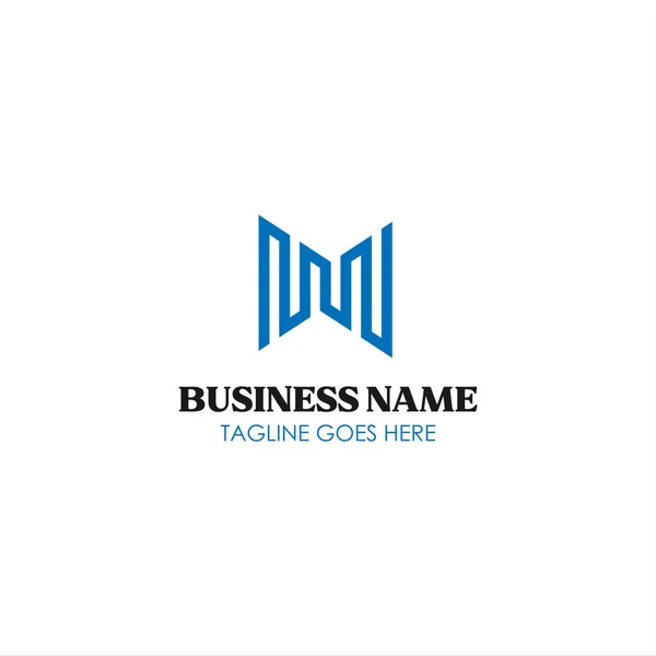 Waving Building Logo Design Für Brand — Stockvektor