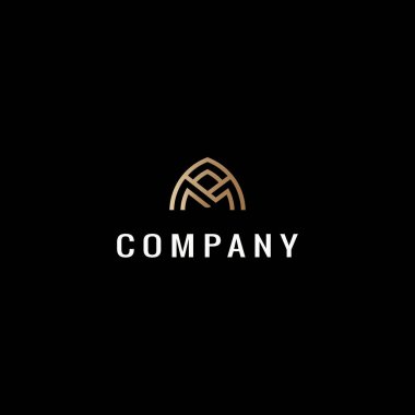 yaratıcı harf m logo tasarımı 