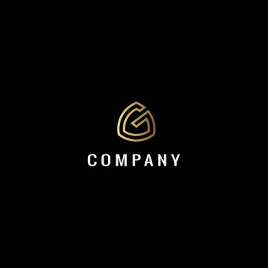 Yaratıcı G harfi kalkan logosu tasarımı 