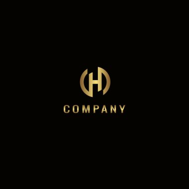 H harfi monogram logosu 