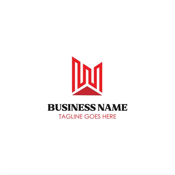 Carta Logotipo Edifício — Vetor de Stock