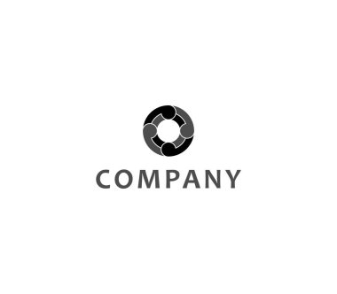 Optik harf O logo tasarımı