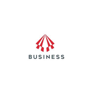 Kırmızılı Minimalist Çadır Logosu, Beyaz Arkaplanda Temiz Tasarım, Markalaşma, Modern ve Profesyonel Logo, Geometrik ve Zarif, İş ve Dijital Kullanım İçin Mükemmel.
