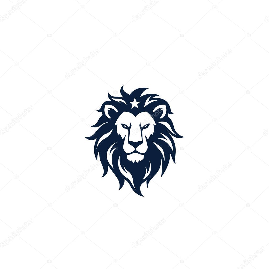 Lion Head Logo with white background.