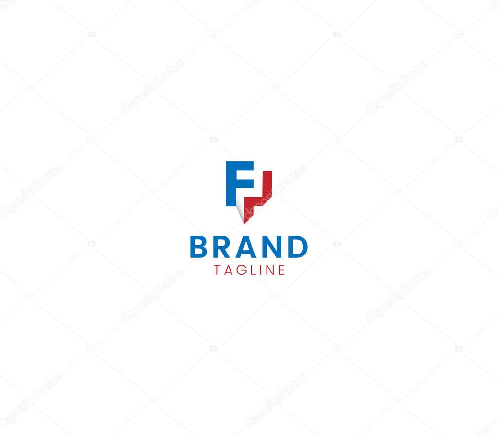 Premium FP Monogram Logo, Modern Letter Mark for Luxury Branding Business