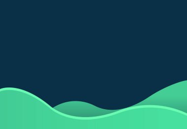 Soyut Yeşil Dalgalı Manzara Arkaplanı