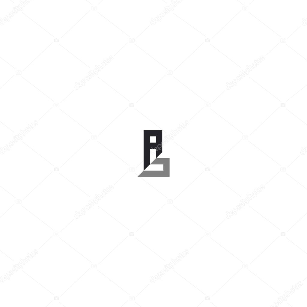 Cut Paper Letters AL Monogram Logo, Handmade Layered Minimalist Design with white background.