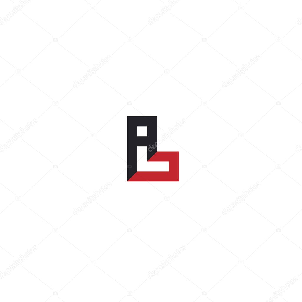 Letters AL Monogram Logo, Modern Minimalist Branding Design with white background.