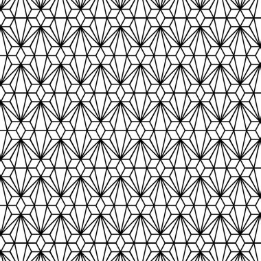 Karmaşık Geometrik Yıldız patlaması ve Elmassız Desenli Arkaplan.