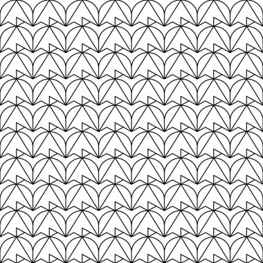 Geometrik Art Deco Fan Kusursuz Desen arkaplanı.