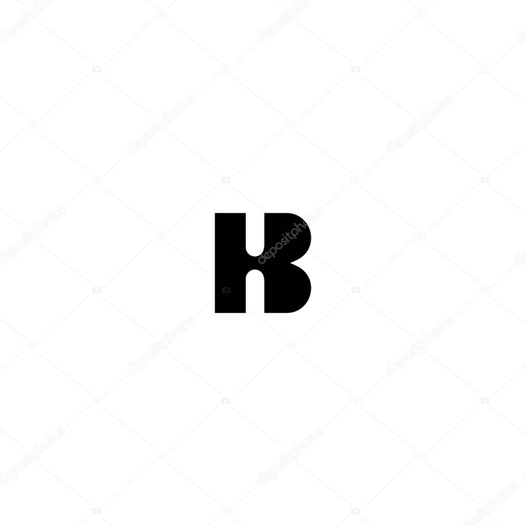 Letter B or HB or BH Monogram.