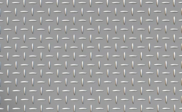Steel Stainless Steel Aluminum Diamond Pattern Cross Section Shiny Smooth — Stock Photo, Image