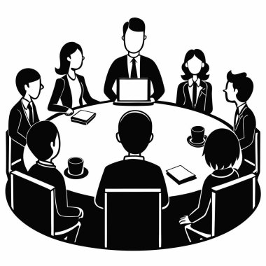 Bir iş ekibinin vektör görüntüsü