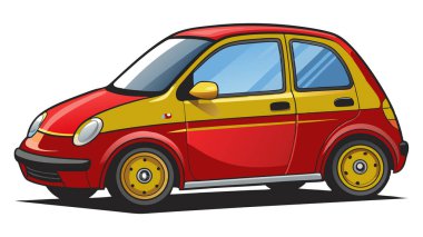 Araba simgeleri, vektör, düz çizgi film arabaları ve ulaşım. Arabalar, kamyonlar, kargo kamyonları, off-road, otobüsler, spor arabalar, kamyonetler. İllüstrasyon, endüstri, bilgi, izole