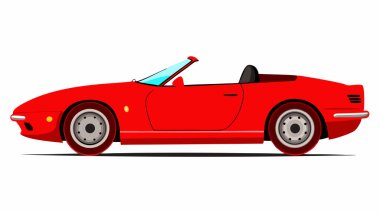 Araba simgeleri, vektör, düz çizgi film arabaları ve ulaşım. Arabalar, kamyonlar, kargo kamyonları, off-road, otobüsler, spor arabalar, kamyonetler. İllüstrasyon, endüstri, bilgi, izole