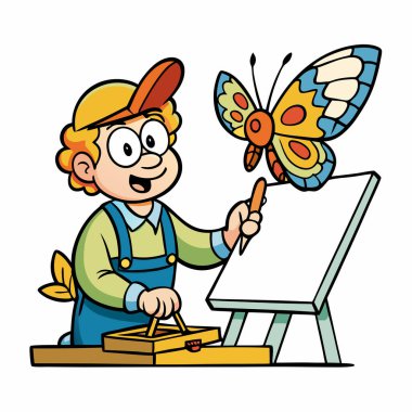 Sanatçı el yapımı, el yapımı, el yapımı ve organik işler İlham Verici Vektörü